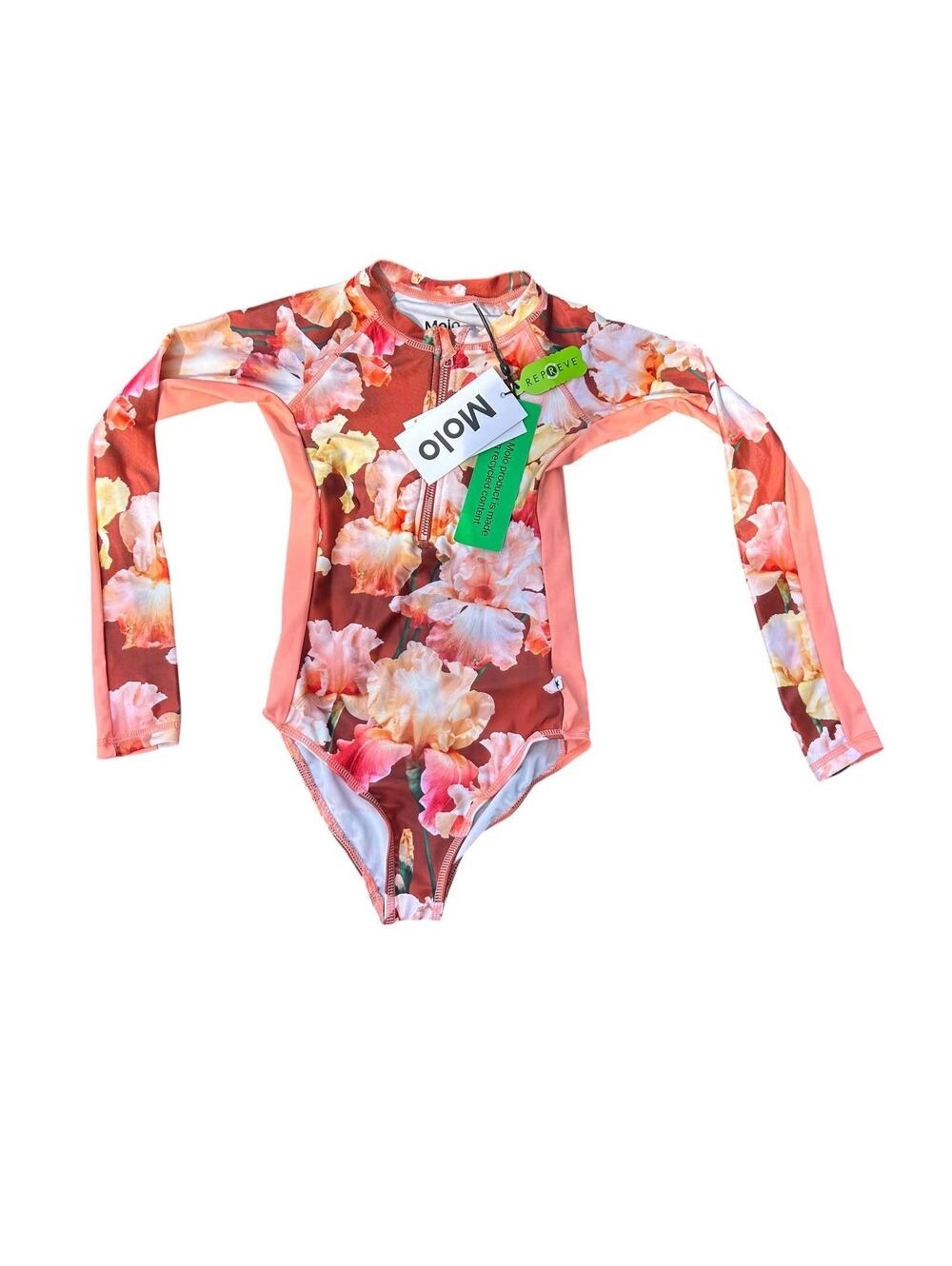 MOLO NECKY UV protection girls beach rashguard long sleeve one piece swimsuit